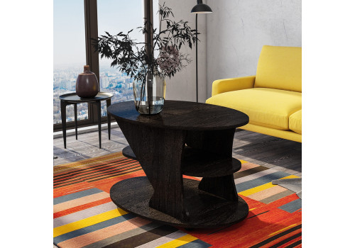 Стол журнальный Статус-1 NEW венге/лоредо