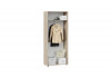 Шкаф комбинированный «Витра» тип 1 Дуб Сонома, Белый Ясень