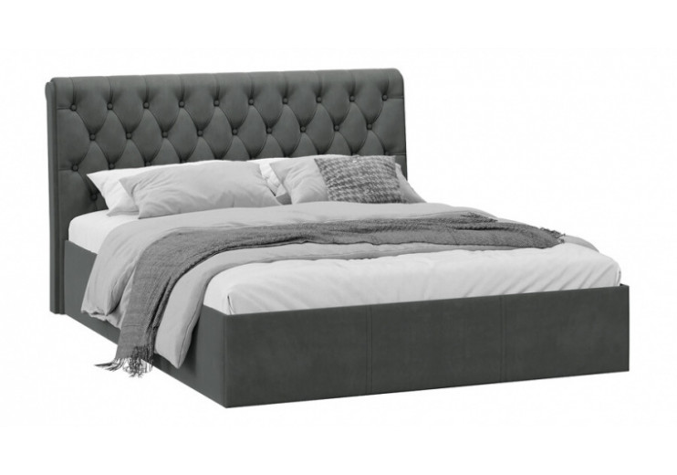Кровать с ПМ Скарлет Тип 1 с подъемным механизмом  Велюр Графит
