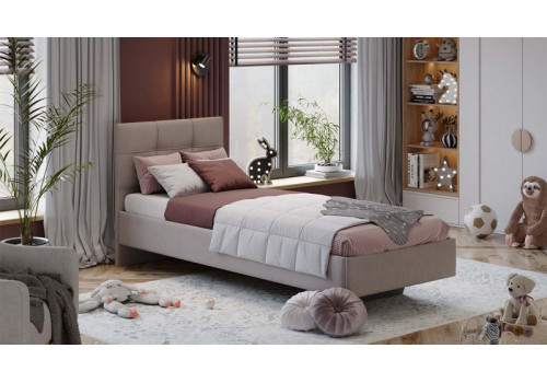 Кровать без ПМ «Элис» Тип 1 (без подъемного механизма) Велюр ultra cashmere