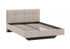 Кровать без ПМ «Элис» Тип 1 (без подъемного механизма) Исп.2 Велюр Бежевый