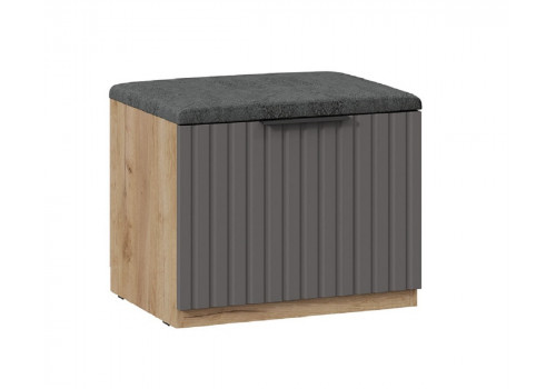 Тумба для обуви «Хилтон» Исп.2.1 - 303.005.000 Дуб Крафт золотой, Графит матовый