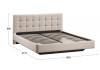 Кровать без ПМ «Эмма» Тип 1 (без подъемного механизма) Велюр Confetti Cream