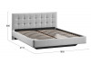 Кровать без ПМ «Эмма» Тип 1 (без подъемного механизма) Велюр Confetti Silver