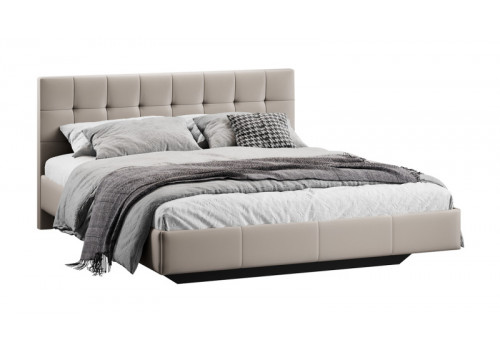 Кровать без ПМ «Эмма» Тип 1 (без подъемного механизма) Велюр Confetti Smoke