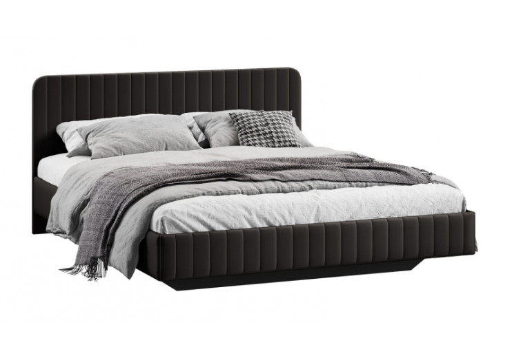 Кровать без ПМ «Шелли» Тип 1 (без подъемного механизма) Велюр Confetti Stone