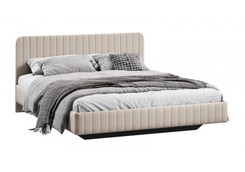 Кровать без ПМ «Шелли» Тип 1 (без подъемного механизма) Велюр Confetti Cream