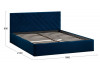 Кровать с ПМ «Кевия» Тип 1 (с подъемным механизмом) с заглушиной Велюр Confetti Blue