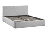 Кровать с ПМ «Кевия» Тип 1 (с подъемным механизмом) с заглушиной Велюр Confetti Silver