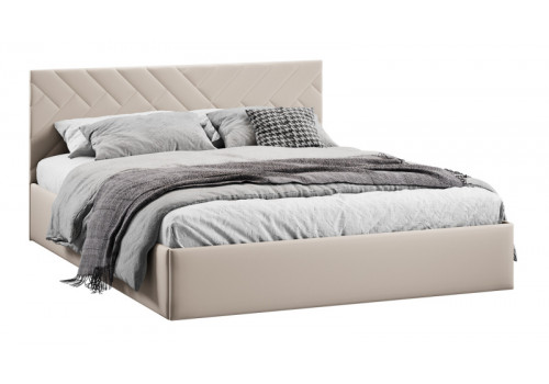 Кровать с ПМ «Кевия» Тип 1 (с подъемным механизмом) с заглушиной Велюр Confetti Cream
