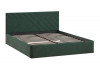 Кровать с ПМ «Кевия» Тип 1 (с подъемным механизмом) с заглушиной Велюр Confetti Deep forest