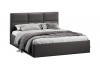 Кровать с ПМ «Стелла» Тип 1 с заглушиной Велюр Графит