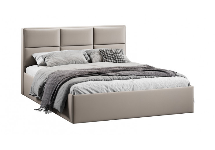 Кровать с ПМ «Стелла» Тип 1 с заглушиной Велюр Confetti Smoke