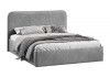 Кровать с ПМ «Тиффани» Тип 1 с заглушиной Микровелюр Wellmart Silver