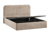 Кровать с ПМ «Тиффани» Тип 1 с заглушиной Микровелюр Wellmart Dark Beige