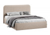 Кровать с ПМ «Тиффани» Тип 1 с заглушиной Микровелюр Jercy Cream