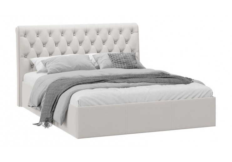 Кровать с ПМ «Скарлет» Тип 1 (с подъемным механизмом) с заглушиной Велюр Бежевый