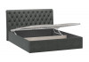 Кровать с ПМ «Скарлет» Тип 1 (с подъемным механизмом) с заглушиной Велюр Графит