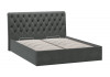 Кровать с ПМ «Скарлет» Тип 1 (с подъемным механизмом) с заглушиной Велюр Графит