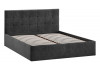 Кровать с ПМ «Джоли» Тип 1 (с подъемным механизмом) с заглушиной Микровелюр Wellmart Graphite