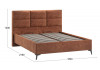 Кровать с ПМ «Делана» (с подъемным механизмом) Велюр Brut Terracot 13