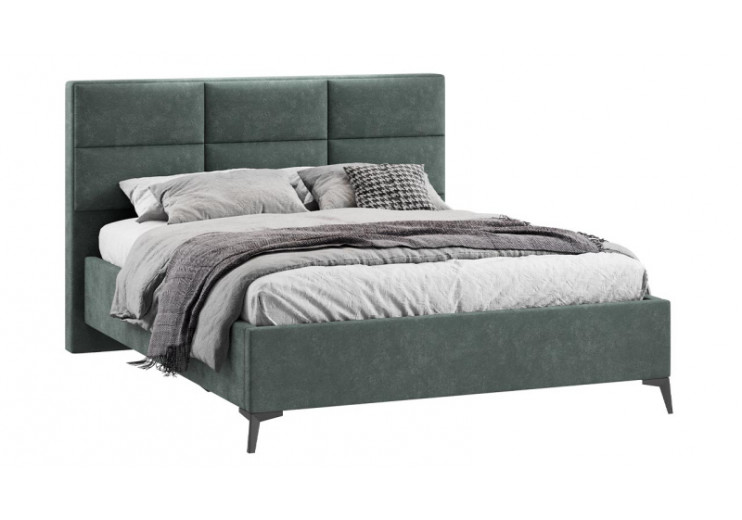 Кровать с ПМ «Делана» (с подъемным механизмом) Велюр Brut Forest 09