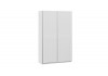 Шкаф-купе с 2 глухими дверями «Оскар Хилтон» Ручка серебро, Белый снег, Белый матовый
