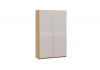 Шкаф-купе с 2 глухими дверями «Оскар Хилтон» Ручка серебро, Дуб Крафт золотой, Кашемир, Кашемир сатин