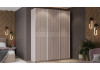 Шкаф-купе с 3 глухими дверями «Оскар Хилтон» Ручка белая, Кашемир, Кашемир сатин