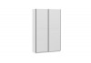 Шкаф-купе с 2 глухими дверями «Оскар Скания» Ручка черная, Белый снег, Белый матовый