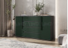 Комод 2 двери 4 ящика Норд (изумруд/графит)