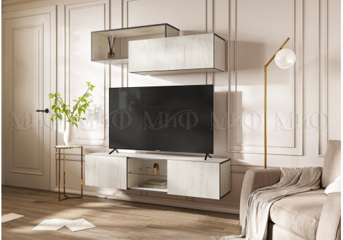 Гостиная Норд Вариант №3 (дуб крафт белый)