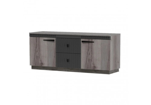 ОЛЬГА-3 ТУМБА ПОД ТВ С 2-мя ящиками и дверками с цоколем